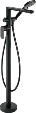 TRIZERATOP Wannenarmatur Wannenarmatur, freistehend, mit Duschset Nero (Wannenarmatur, freistehend, mit Duschset Nero, Wannenarmatur, freistehend, mit Duschset Nero)