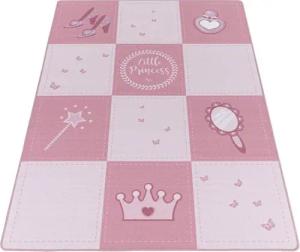 Stilvoll Günstig Kinderteppich für Spiel-Kinderzimmer Prinzessin-Design für Jungs und Mädchen, Rechteck, Höhe: 7 mm