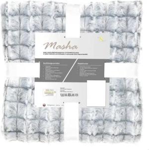 aqua-textil Bettwäsche Masha Winter Bettgarnitur Fell Imitat warm 135x200cm grau, Polyester, 2 teilig