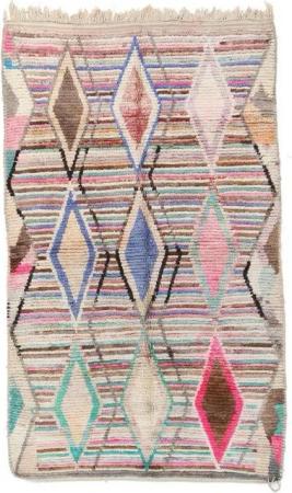 Nain Trading Designteppich Berber Maroccan 161x259 Handgeknüpfter Moderner Orientteppich, rechteckig, Höhe: 25 mm