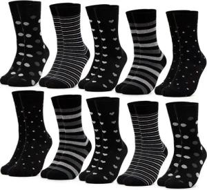 OCCULTO Basicsocken Damen Muster Socken 10er Pack (Modell: Rita) (10-Paar)