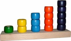 Erzgebirgische Holzspielwaren Ebert GmbH Zählleiste Konstruktionsspielsteine