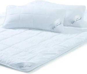 aqua-textil Bettdecke, Kopfkissen + Topper Soft Touch Mikrofaser Ganzjahr Steppdecke 1x200x220cm + 2x40x80cm