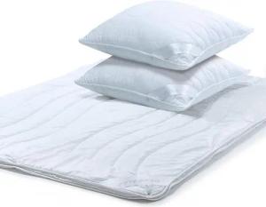 aqua-textil Bettdecke, Kopfkissen + Topper Ambiente Mikrofaser 4 Jahr. Steppdecke 1x200x240cm +Kissen 2x80x80cm