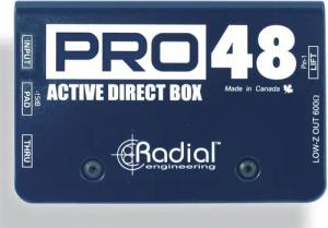 Radial Audio-Wandler, (Pro 48 aktive DI-Box, Studio Hardware, DI-Boxen), Pro 48 - DI Box