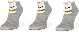Aurellie Socken Kurze Socken für Damen mit Hasenmuster Tiersocken für Damen (3-Paar)