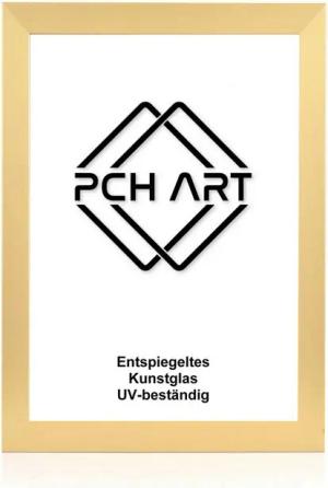 PCH[art] Bilderrahmen Foto Rahmen RIO in 40mm breite mit entspiegeltem Kunstglas, Moderne MDF Holzleiste in 40mm Breite
