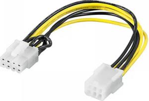 Goobay Adapter Power Kabel PCI Express 6 pin - PCI Express 8 pin Computer-Kabel, (20 cm)