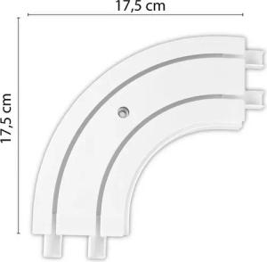 Clever-Kauf-24 Schienensystem Innenlauf Schiene Basic, 2-Lauf-läufig, Kunststoff