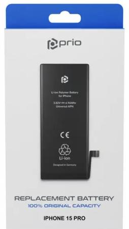 prio prio Akkuzelle für iPhone 15 Pro (ohne Flex-Kabel) Handy-Akku (1 St)