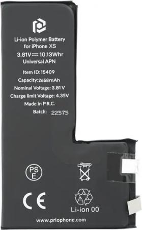 prio prio Akku für iPhone Xs (ohne Flexkabel) Handy-Akku (1 St)