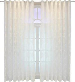 BTTO V&G Gardine, Ösen (2 St), halbtransparent, Stickerei