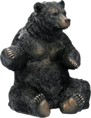 Figuren Shop GmbH Flaschenhalter Flaschenhalter - Schwarzbär - Tierdekoration