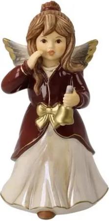 Goebel Weihnachtsfigur Goebel Jahresfarbe Evening Mood Engel 'Heiliger Abend 14,5cm' 2023