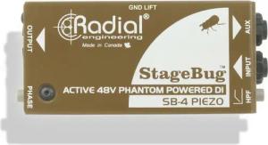 Radial Audio-Wandler, (StageBug SB-4 Piezo aktive DI Box, Studio Hardware, DI-Boxen), StageBug SB-4 Piezo - DI Box