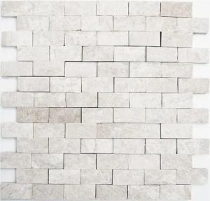 Mosani Mosaikfliesen Marmormosaik Mosaikfliesen elfenbein matt / 10 Mosaikmatten