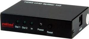 ROLINE 4K HDMI Video-Splitter, 2fach Audio- & Video-Adapter
