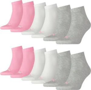 PUMA Freizeitsocken Quarter Socken (6-Paar) mit Cat-Logo und PUMA-Schriftzug