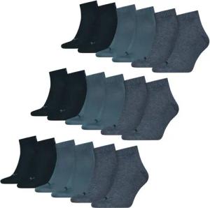 PUMA Freizeitsocken Quarter Socken (9-Paar) mit Cat-Logo und PUMA-Schriftzug