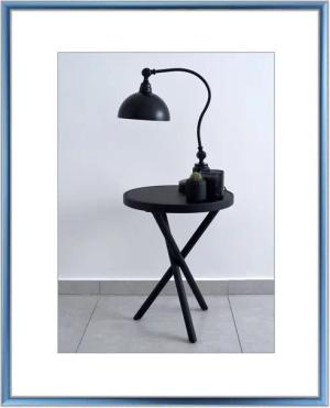 myposterframe Einzelrahmen Bilderrahmen Ariel aus Aluminium, (1 Stück), 23x31 cm, Stahl Blau, Aluminium