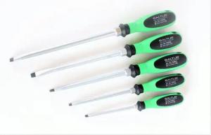 Saltus Bit-Schraubendreher SALTUS Schlitz Schraubendreher Satz 5 teilig Schraubenzieher Set…