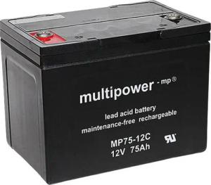 Multipower Multipower MP75-12C 12V 75Ah Rollstuhl Batterie Batterie, (12 V)
