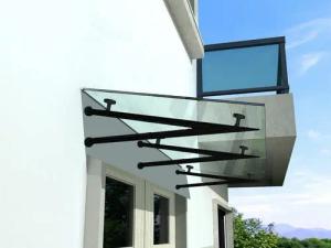 BuyLando.Shop Vordach BuyLando Shop - 230x90cm Glasvordach - Vordach - Pavillion - Überdachu