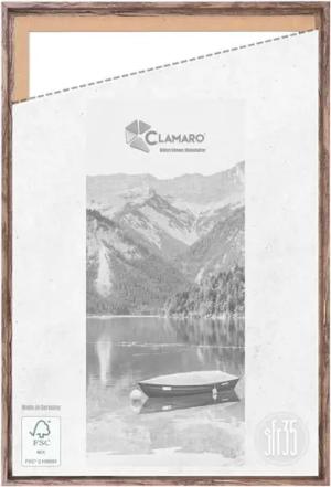 Clamaro Bilderrahmen, Bilderrahmen Schattenfugenrahmen Keilrahmen Eiche Dunkelbraun CLAMARO