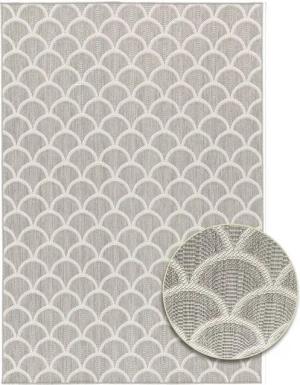 Primaflor-Ideen in Textil Teppich Outdoorteppich RENEW - Arcs, rechteckig, Höhe: 4 mm, Flachgewebe, boho, In- und Outdoor geeignet, Balkon & Terrasse