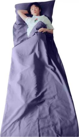 Refttenw Hüttenschlafsack Reiseschlafsack Leichter Schlafsack mit Kissenbezug 115x210cm, für Camping, Hotel & Wandern