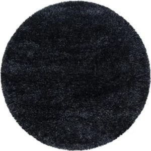 Stilvoll Günstig Hochflor-Teppich für Wohnzimmer und Schlafzimmer Unicolor - Einfarbig, Rund, Höhe: 50 mm