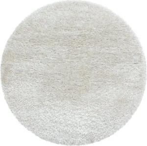 Stilvoll Günstig Hochflor-Teppich für Wohnzimmer und Schlafzimmer Unicolor - Einfarbig, Rund, Höhe: 50 mm