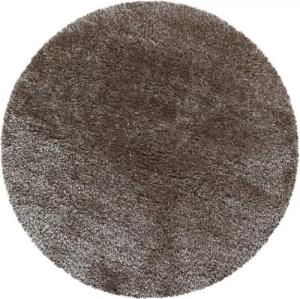 Stilvoll Günstig Hochflor-Teppich für Wohnzimmer und Schlafzimmer Unicolor - Einfarbig, Rund, Höhe: 50 mm