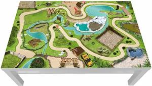 STIKKIPIX Möbelfolie LCG04, (Möbel NICHT inkl) Tierpark Möbelfolie Lack Spieltisch von IKEA