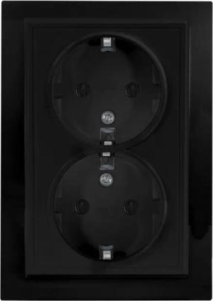 ADELID Schalter, Schuko Unterputz Schutzkontakt-Steckdose 2-Fach 16A 220-250V vertikal