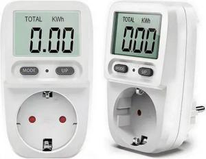 DIW Energiekostenmessgerät Energiekosten-Messgerät DW-3001, Stromverbrauch, Stromkosten, 2-tlg.