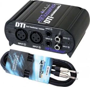 Art Audio ART DTI passive DI-Box mit Kabel Digitales Aufnahmegerät (Di Box)