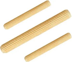 Prima-Online Holzdübel Riffeldübel Holzdübel Holzstifte Buche Ø10x [40, 50, 60, 80]mm 1kg