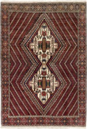 Nain Trading Orientteppich Afshar 151x215 Handgeknüpfter Orientteppich / Perserteppich, rechteckig, Höhe: 10 mm