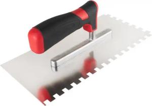Prima-Online Zahnkelle Zahnkelle zum Verlegen Zahnspachtel Edelstahlkelle Ergonomisch Griff (Zahnkelle 8x8-St)