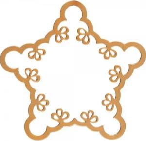 Greengate Christbaumschmuck Weihnachtsdekoration Hänger Layla Stern Gold (7,5cm)