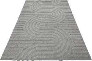 Esprit Outdoorteppich Miles, rechteckig, Höhe: 2 mm, Hoch-Tief-Effekt, grafisches Design, uni, modern, robust, Terrasse