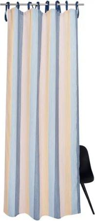 TOM TAILOR Gardine STROKE Halbtransparenter Schlaufenvorhang, (1 St), Polyester, 130 x 250 cm in Multicolor