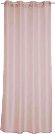 TOM TAILOR Gardine CLEAN Transparenter Ösenvorhang, Öse (1 St), Polyester, 140 x 250 cm in Rosa