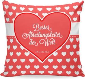 Mr. & Mrs. Panda Dekokissen Abteilungsleiter - Geschenk, Herz Liebe Verliebt Dankeschön Geburtsta