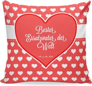 Mr. & Mrs. Panda Dekokissen Ersatzvater - Geschenk, Eltern, Sofakissen, Bester, Kopfkissen, Kisse