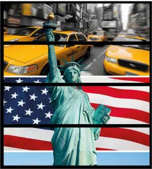 Wallario Möbelfolie New York Collage