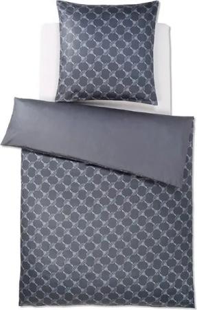 JOOP! Bettwäsche Cornflower Gradiant graphit 4059 09, Mako-Satin, 3 teilig, Blumen, Feld, Musterung