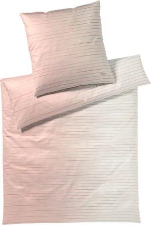 JOOP! Bettwäsche Move 4105 8 Blush, Mako-Satin, 2 teilig, Querstreifen, Farbverlauf, Gestreift