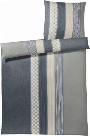 JOOP! Bettwäsche Cornflower Stripes, 100% Baumwolle in samtweicher Mako Satin Qualität